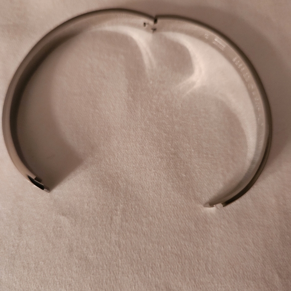 Gold and Silver Clover Stainless Steel Bangle Bracelets - Picture 2 of 10